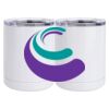 10 oz. White Stainless Steel Short Tumbler Thumbnail