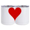 10 oz. White Stainless Steel Short Tumbler Thumbnail