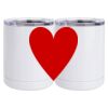 10 oz. White Stainless Steel Short Tumbler Thumbnail