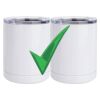 10 oz. White Stainless Steel Short Tumbler Thumbnail