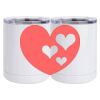 10 oz. White Stainless Steel Short Tumbler Thumbnail
