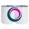 10 oz. White Stainless Steel Short Tumbler Thumbnail