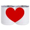 10 oz. White Stainless Steel Short Tumbler Thumbnail