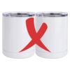 10 oz. White Stainless Steel Short Tumbler Thumbnail