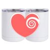 10 oz. White Stainless Steel Short Tumbler Thumbnail