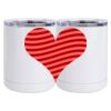 10 oz. White Stainless Steel Short Tumbler Thumbnail