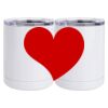 10 oz. White Stainless Steel Short Tumbler Thumbnail