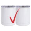 10 oz. White Stainless Steel Short Tumbler Thumbnail