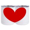 10 oz. White Stainless Steel Short Tumbler Thumbnail