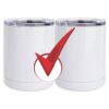 10 oz. White Stainless Steel Short Tumbler Thumbnail
