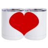 10 oz. White Stainless Steel Short Tumbler Thumbnail