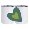 10 oz. White Stainless Steel Short Tumbler Thumbnail
