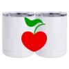 10 oz. White Stainless Steel Short Tumbler Thumbnail