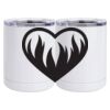 10 oz. White Stainless Steel Short Tumbler Thumbnail