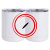 10 oz. White Stainless Steel Short Tumbler Thumbnail