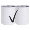 10 oz. White Stainless Steel Short Tumbler Thumbnail