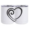 10 oz. White Stainless Steel Short Tumbler Thumbnail