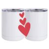 10 oz. White Stainless Steel Short Tumbler Thumbnail