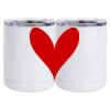 10 oz. White Stainless Steel Short Tumbler Thumbnail
