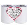 10 oz. White Stainless Steel Short Tumbler Thumbnail