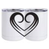 10 oz. White Stainless Steel Short Tumbler Thumbnail