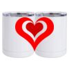 10 oz. White Stainless Steel Short Tumbler Thumbnail