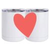 10 oz. White Stainless Steel Short Tumbler Thumbnail