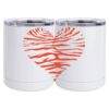 10 oz. White Stainless Steel Short Tumbler Thumbnail