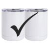 10 oz. White Stainless Steel Short Tumbler Thumbnail