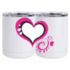 10 oz. White Stainless Steel Short Tumbler Thumbnail