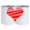 10 oz. White Stainless Steel Short Tumbler Thumbnail