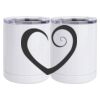 10 oz. White Stainless Steel Short Tumbler Thumbnail