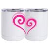 10 oz. White Stainless Steel Short Tumbler Thumbnail