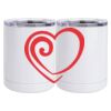 10 oz. White Stainless Steel Short Tumbler Thumbnail