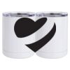 10 oz. White Stainless Steel Short Tumbler Thumbnail