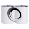 10 oz. White Stainless Steel Short Tumbler Thumbnail
