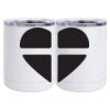 10 oz. White Stainless Steel Short Tumbler Thumbnail