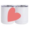 10 oz. White Stainless Steel Short Tumbler Thumbnail