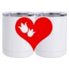 10 oz. White Stainless Steel Short Tumbler Thumbnail