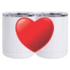 10 oz. White Stainless Steel Short Tumbler Thumbnail