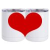 10 oz. White Stainless Steel Short Tumbler Thumbnail