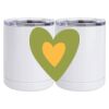 10 oz. White Stainless Steel Short Tumbler Thumbnail