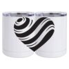10 oz. White Stainless Steel Short Tumbler Thumbnail
