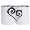 10 oz. White Stainless Steel Short Tumbler Thumbnail