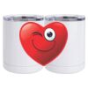 10 oz. White Stainless Steel Short Tumbler Thumbnail