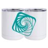 10 oz. White Stainless Steel Short Tumbler Thumbnail