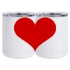 10 oz. White Stainless Steel Short Tumbler Thumbnail