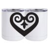 10 oz. White Stainless Steel Short Tumbler Thumbnail