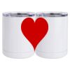 10 oz. White Stainless Steel Short Tumbler Thumbnail