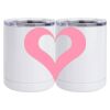 10 oz. White Stainless Steel Short Tumbler Thumbnail